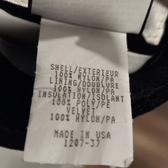 NILS Vintage 90s Retro Black Ski Jacket Reversible Velvet Size 12 - Picture 12 of 12